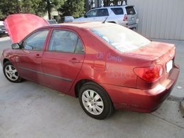 2003 TOYOTA COROLLA CE RED 1.8L MT Z16550
